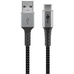 Goobay 49295 cavo USB USB 2.0 0,5 m USB C USB A Nero, Grigio