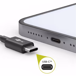 Goobay 49303 cavo USB USB 2.0 2 m USB C Grigio, Argento - Vista aggiuntiva 5