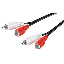 Goobay 50029 cavo audio 2,5 m 2 x RCA Nero