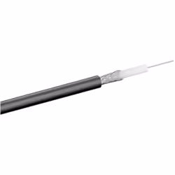 Goobay 50093, 100 m, RG-58, Coassiale, Coassiale, Nero