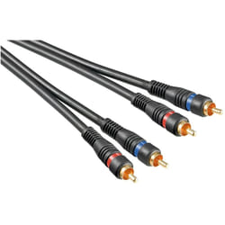 Goobay AVK 132-500 5.0m cavo audio 5 m 2 x RCA Nero