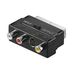 Goobay AVK 196 SCART (21-pin) 3 x RCA + S-Video Nero