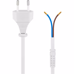 Goobay 50503, 1,5 m, Spina di alimentazione di tipo C, CEE7/16, H03VVH2-F, 250 V