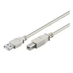 Goobay USB AB 300 HS 3m cavo USB USB A USB B Grigio