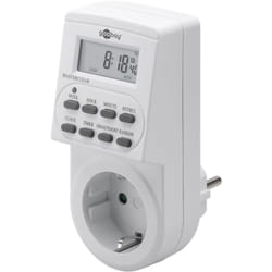 Goobay 51277 timer elettrico Bianco Timer giornaliero/settimanale