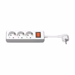 Goobay AC power Extension, 1,5 m, Bianco