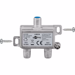 Goobay 51445 cavo splitter o combinatori Splitter per cavo Argento