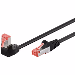 Goobay 51545, 3 m, Cat6, S/FTP (S-STP), RJ-45, RJ-45, Nero