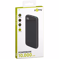Goobay 53936 batteria portatile Polimeri di litio (LiPo) 10000 mAh Nero - Vista aggiuntiva 8