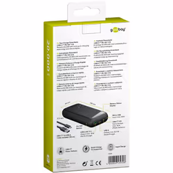 Goobay 53939 batteria portatile Polimeri di litio (LiPo) 20000 mAh Nero - Vista aggiuntiva 5
