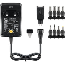 Goobay 53997 adattatore e invertitore Interno 18 W Nero