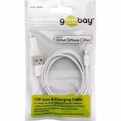 Goobay 54600 cavo Lightning 1 m Bianco - Vista aggiuntiva 4