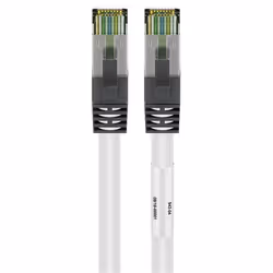 Goobay 55127, 5 m, Cat8.1, S/FTP (S-STP), RJ-45, RJ-45, Bianco