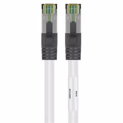 Goobay 55127 cavo di rete Bianco 5 m Cat8.1 S/FTP (S-STP)