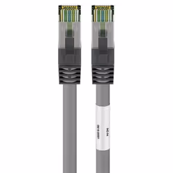 Goobay 55143, 20 m, Cat8.1, S/FTP (S-STP), RJ-45, RJ-45, Grigio
