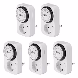Goobay 55540, Timer quotidiano, Bianco, Analogico, 1 giorno(i), 15 min, IP20