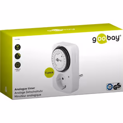 Goobay 55540 timer elettrico Bianco Timer quotidiano