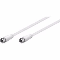 Goobay 58815 câble coaxial 1,5 m Type F Blanc