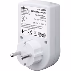 Goobay 59038 timer elettrico Bianco Timer quotidiano - Vista aggiuntiva 4