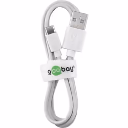 Goobay 59130 cavo USB USB 2.0 2 m USB A USB C Bianco - Vista aggiuntiva 4
