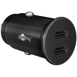 Goobay 59705 Caricabatterie per dispositivi mobili Power bank, Smartphone, Tablet Nero Accendisigari Ricarica rapida Auto