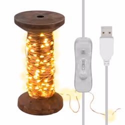 Goobay 60342, Luci di fata, Marrone, Trasparente, IP20, Trasparente, 150 lampadina(e), LED