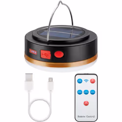 Goobay 60344, USB powered camping lantern, Nero, Oro, Rosso, Bianco, Acrilonitrile butadiene stirene (ABS), Polipropilene (PP ...