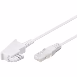 Goobay 60678 cavo telefonico 40 m Bianco