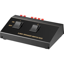 Goobay 60928 commutatore audio Nero