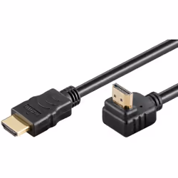 Goobay 61294, 1 m, HDMI tipo A (Standard), HDMI tipo A (Standard), Compatibilità 3D, Nero