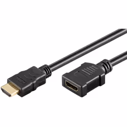 Goobay 61309, 2 m, HDMI tipo A (Standard), HDMI tipo A (Standard), Compatibilità 3D, 18 Gbit/s, Nero