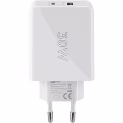 Goobay 61674 Caricabatterie per dispositivi mobili Cuffie, Telefono cellulare, Smartphone Bianco AC Ricarica rapida Interno