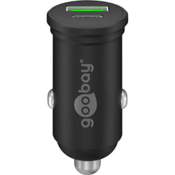 Goobay 61739 Caricabatterie per dispositivi mobili Smartphone Nero Accendisigari Ricarica rapida Interno