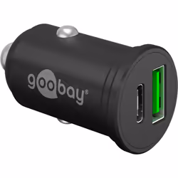 Goobay 61739 Caricabatterie per dispositivi mobili Smartphone Nero Accendisigari Ricarica rapida Interno