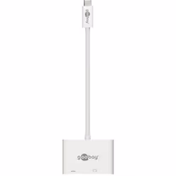 Goobay 62107 replicatore di porte e docking station per laptop Cablato USB 3.2 Gen 1 (3.1 Gen 1) Type-C Bianco