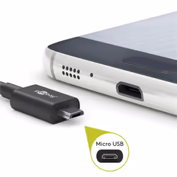 Goobay 62334 cavo USB USB 2.0 1 m USB A Micro-USB B Nero - Vista aggiuntiva 4