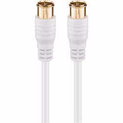 Goobay 62744, 2,5 m, Tipo F, Tipo F, Bianco