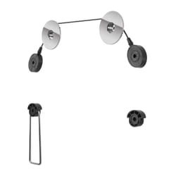 Goobay TV EasyMount L 139,7 cm (55") Nero, Argento