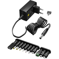 Goobay 64568 Caricabatterie per dispositivi mobili Universale Nero AC Interno