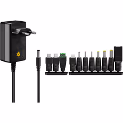 Goobay 64568 Caricabatterie per dispositivi mobili Universale Nero AC Interno
