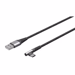 Goobay 64656 cavo USB USB 2.0 1 m USB C USB A Nero, Grigio