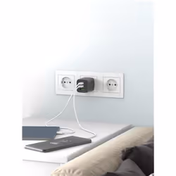Goobay 64753 Caricabatterie per dispositivi mobili Cuffie, Smartphone, Tablet Nero AC Ricarica rapida Interno - Vista aggiuntiva 6