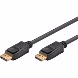Goobay 64800, 5 m, DisplayPort, DisplayPort, Maschio, Maschio, Nero