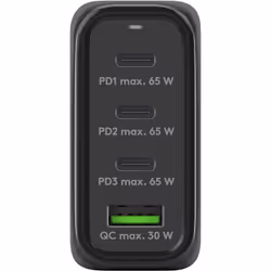 Goobay 64819 Caricabatterie per dispositivi mobili Cuffie, Computer portatile, Smartphone Nero AC Ricarica rapida Interno - Vista aggiuntiva 4