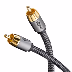 Goobay 65296 cavo audio 10 m RCA Argento, Nero - Vista aggiuntiva 2