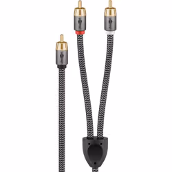Goobay 65300 cavo audio 2 m 2 x RCA RCA Nero, Argento - Vista aggiuntiva 4