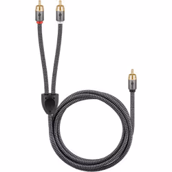 Goobay 65300 cavo audio 2 m 2 x RCA RCA Nero, Argento - Vista aggiuntiva 5