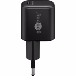 Goobay 65369 Caricabatterie per dispositivi mobili Telefono cellulare, Computer portatile, Smartphone Nero AC Interno