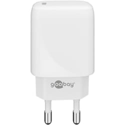 Goobay 65406 Caricabatterie per dispositivi mobili Cuffie, Computer portatile, Smartphone Bianco AC Interno