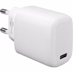 Goobay 65406 Caricabatterie per dispositivi mobili Cuffie, Computer portatile, Smartphone Bianco AC Interno